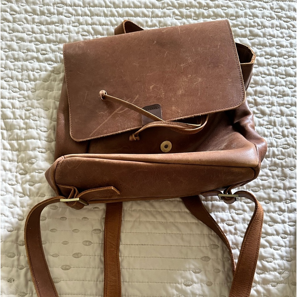 Able leather backpack